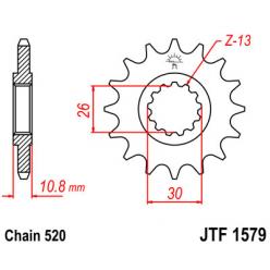 Звездочка передняя JT Sprockets (шаг 520 ) JT JTF1579
